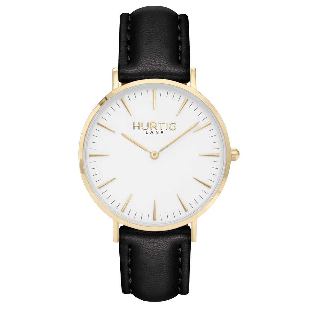 gold and grey vegan watch