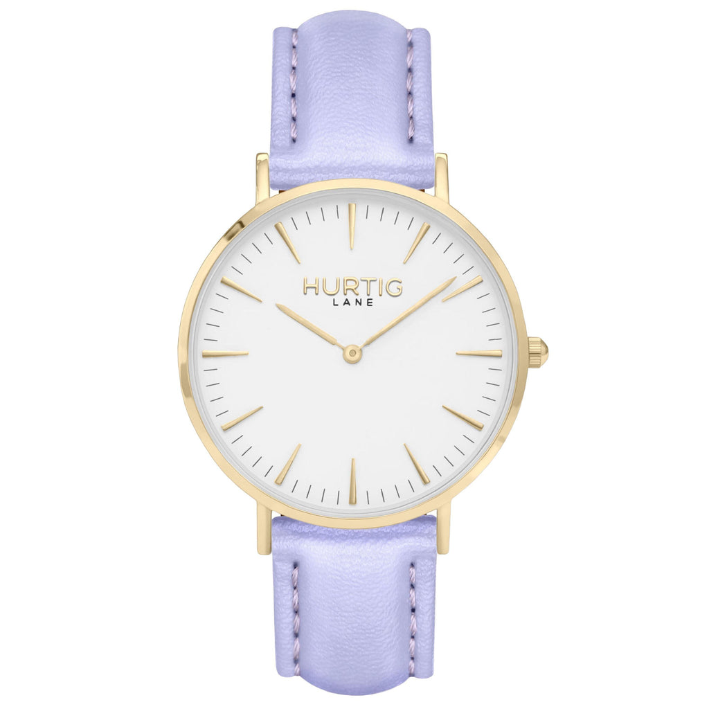 vegan watch white and lilac