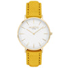 Hymnal Vegan Watch Suede Gold, White & Forest Green Watch Hurtig Lane Vegan Watches