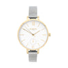 Amalfi Petite Vegan Leather Watch Gold, White & Tan Watch Hurtig Lane Vegan Watches