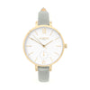 Amalfi Petite Vegan Leather Watch Gold, White & Coral Watch Hurtig Lane Vegan Watches