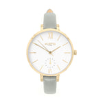 Amalfi Petite Vegan Leather Watch Gold, White & Forest Green Watch Hurtig Lane Vegan Watches