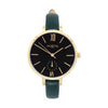 Amalfi Petite Vegan Leather Watch Gold, Black & Tan Watch Hurtig Lane Vegan Watches