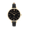 Amalfi Petite Stainless Steel Watch Gold, Black & Gold Watch Hurtig Lane Vegan Watches