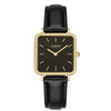 Neliö Square Vegan Leather Gold/Black/Green Watch Hurtig Lane Vegan Watches