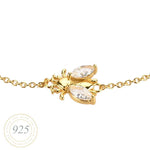 Bee Lovely Brilliance Gold Bracelet Jewellery Hurtig Lane Vegan Watches