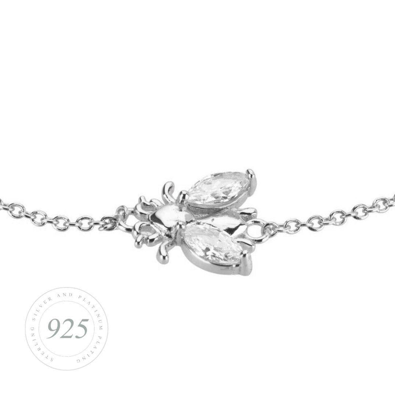 Bee Lovely Brilliance Silver Bracelet Jewellery Hurtig Lane Vegan Watches