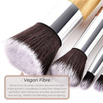 Vegan Blush Makeup Brush- Bamboo and Silver Makeup Brushes Hurtig Lane