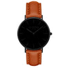 Mykonos Vegan Leather Watch All Black & Grey Watch Hurtig Lane Vegan Watches