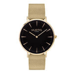 gold mesh watch