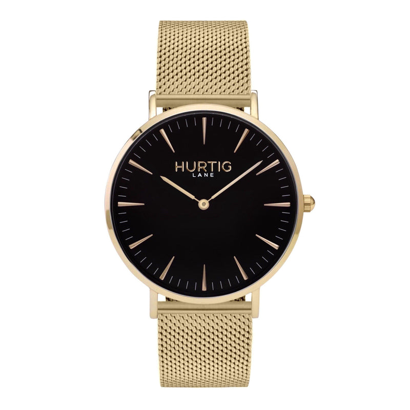 gold mesh watch